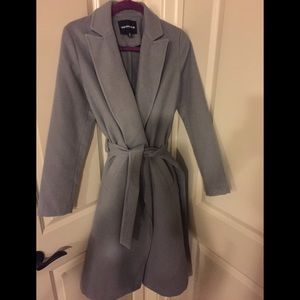 Wrap dress coat
